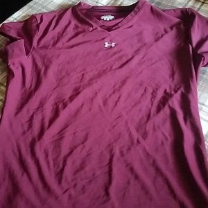 Burgandy UA shirt